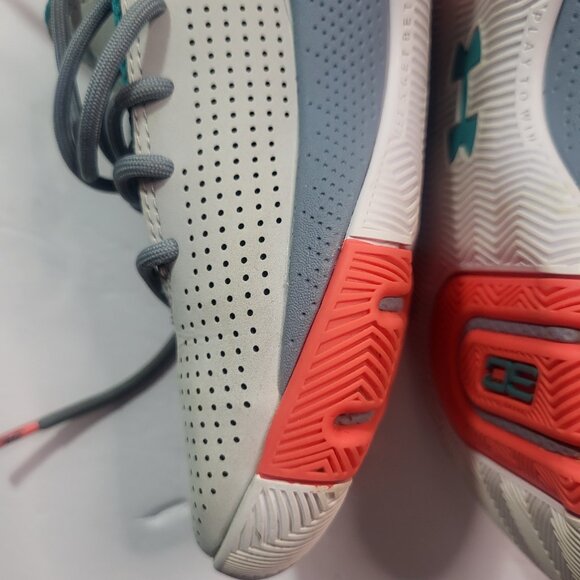 Under Armour 3Zero 3 GS HAlo Gray Teal SC Curry Basketball Shoe Size 12K - Picture 11 of 13